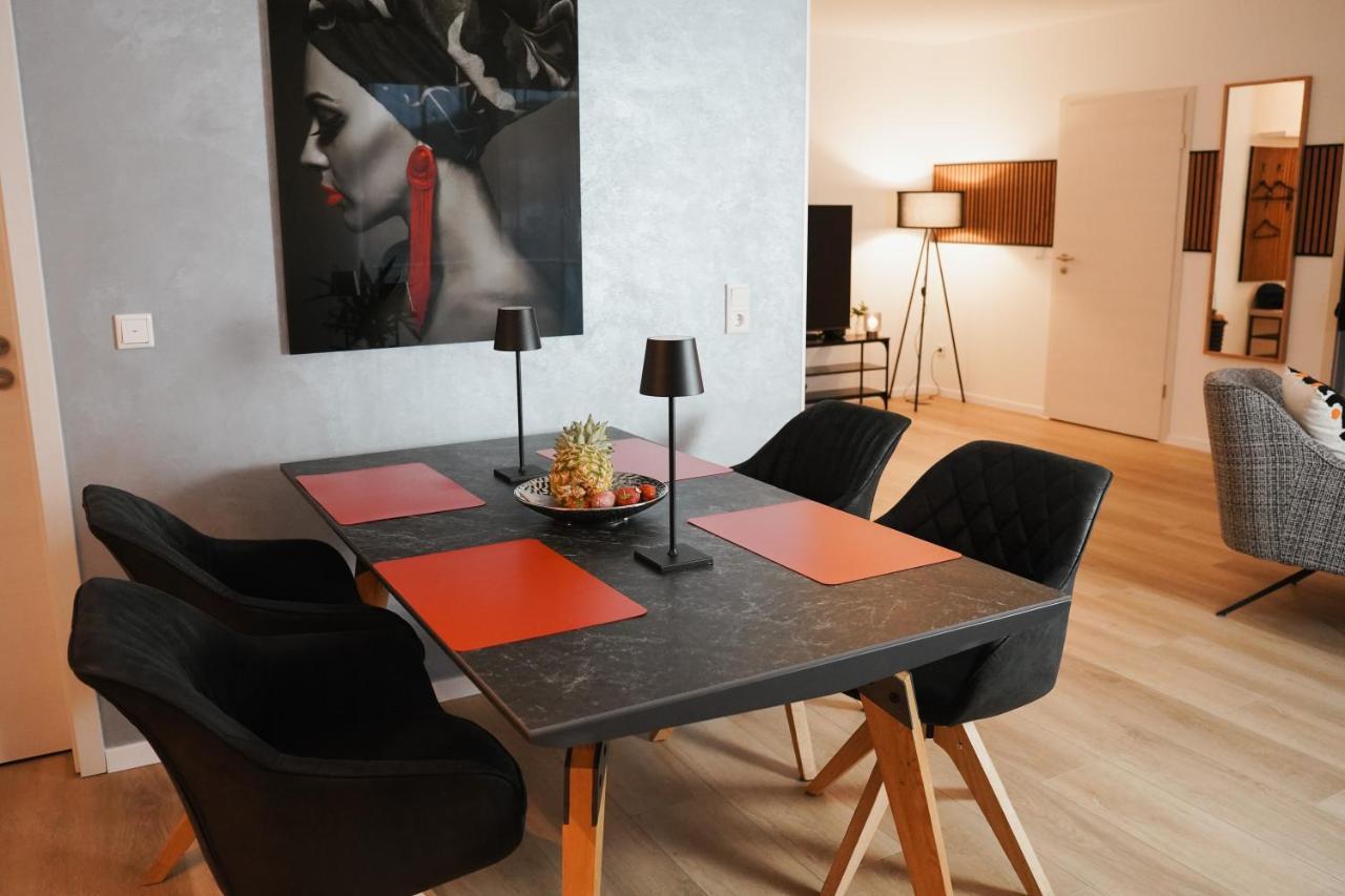 Paderborn-Oase Mit Kamin-Balkon-Stilvolles Zuhause-Self Check-Parkplatz Zewnętrze zdjęcie